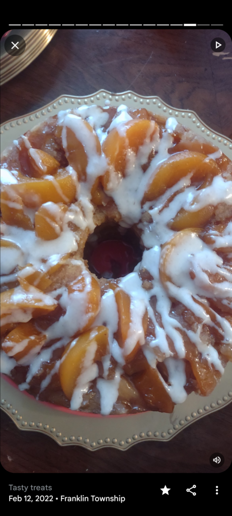 Peach Cobbler Whole Pound Cake