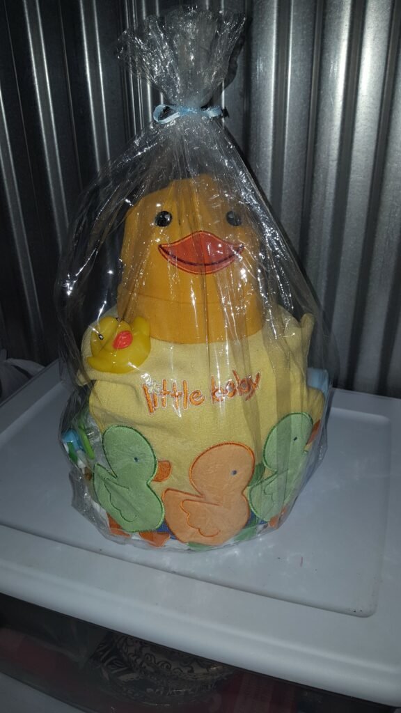 Custom Ducky Baby Shower Diaper Cake